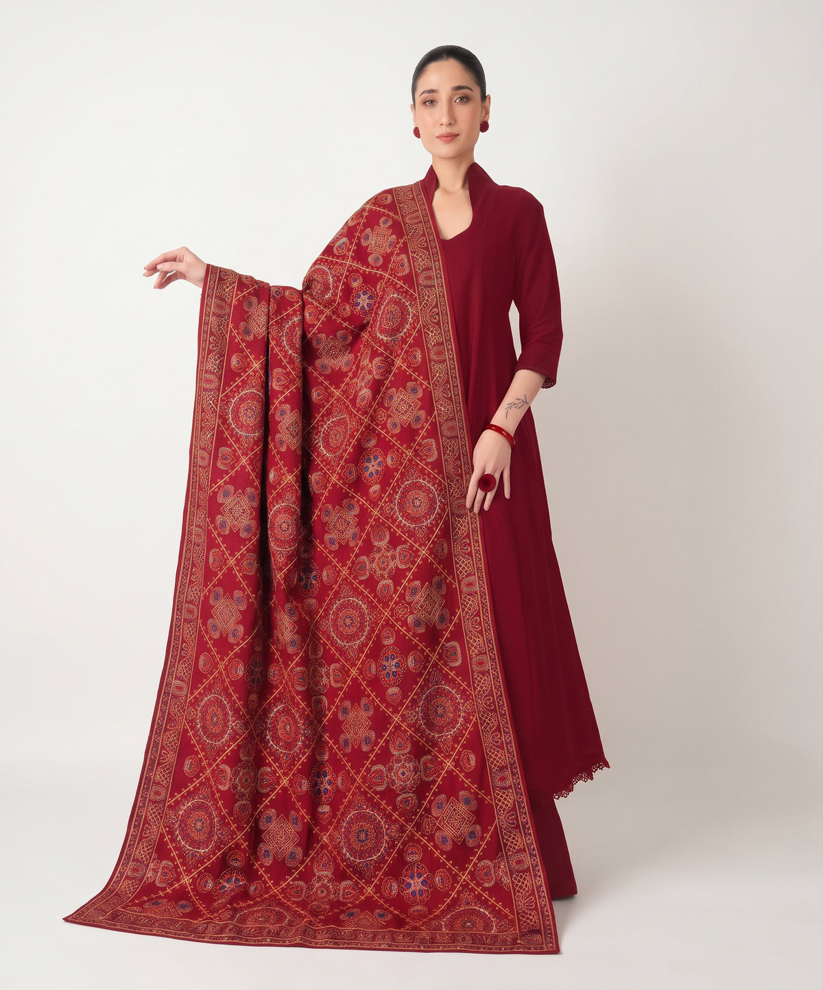 Bareeze Embroidered Dhanak 3PC