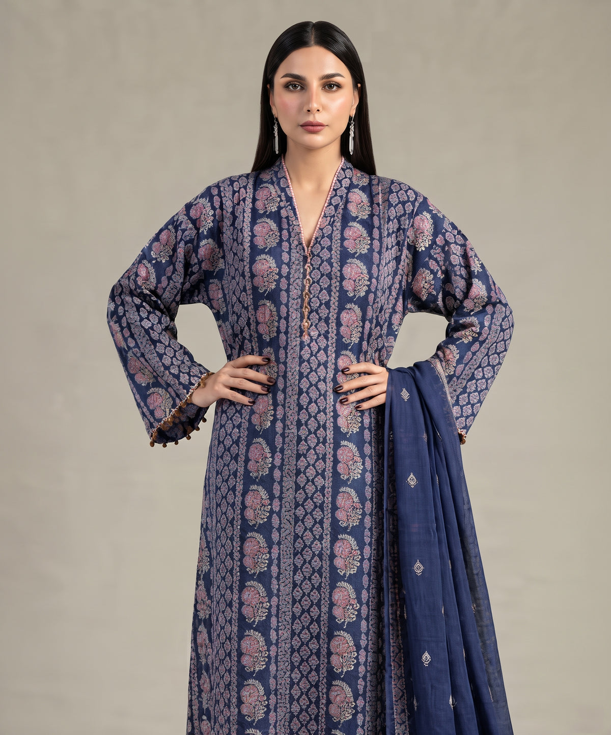 Khaadi Digital Printed Linen 3PC