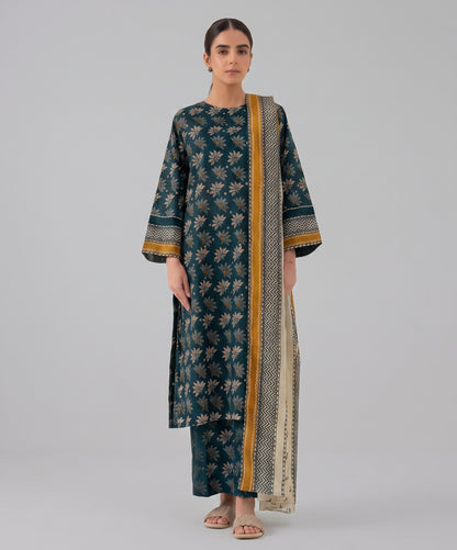 Sapphire Digital Printed Linen 3PC
