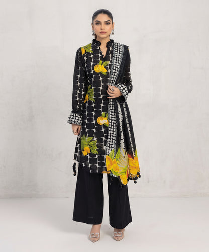Gul Ahmed Digital Printed Fancy Linen 3PC