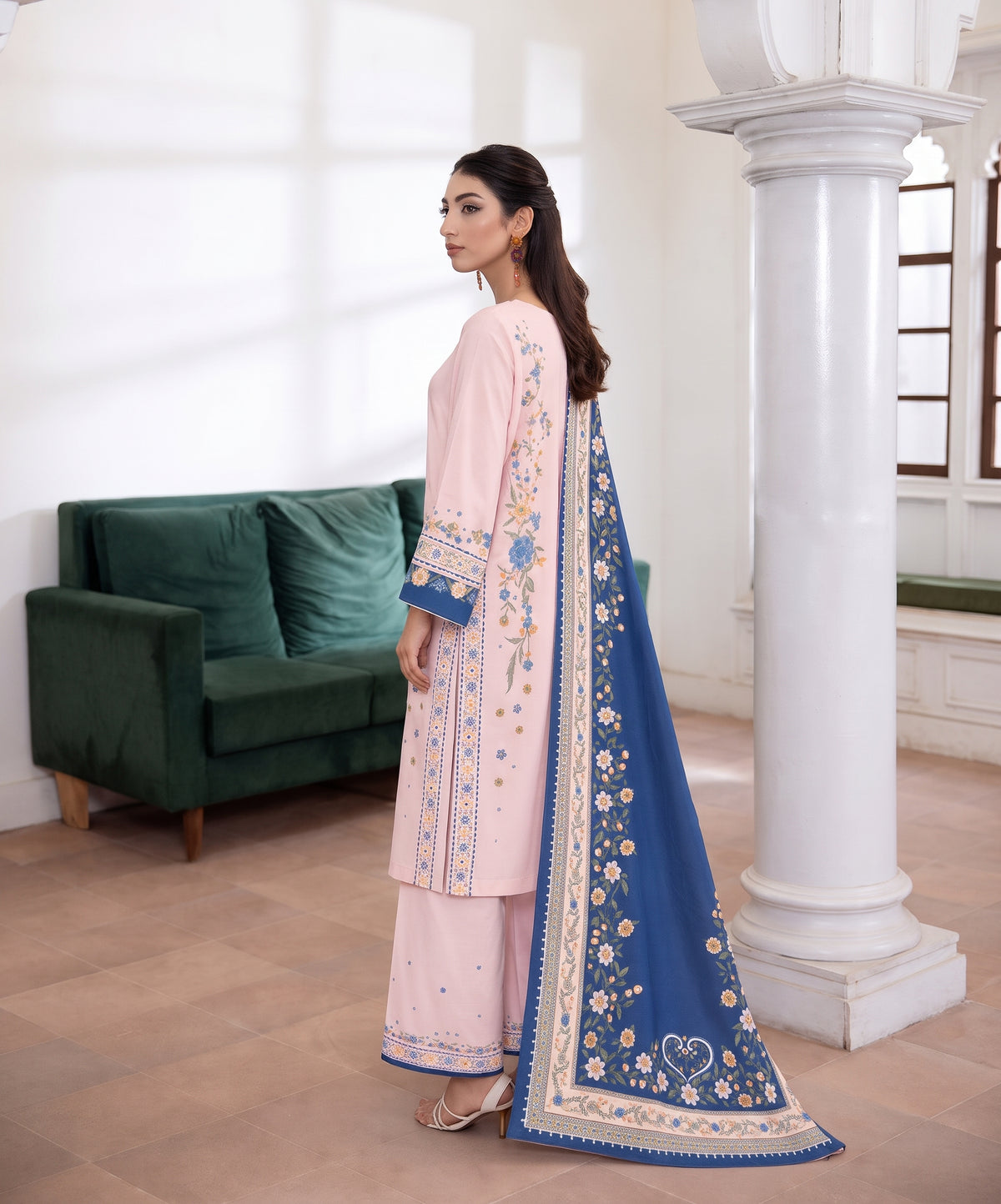 Aenna By Shanaya Digital Printed Corduroy Khaddar 3PC