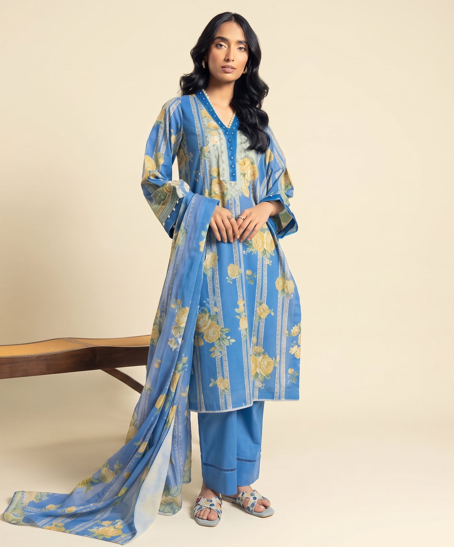 Alkaram Classic Digital Printed Lawn 3PC