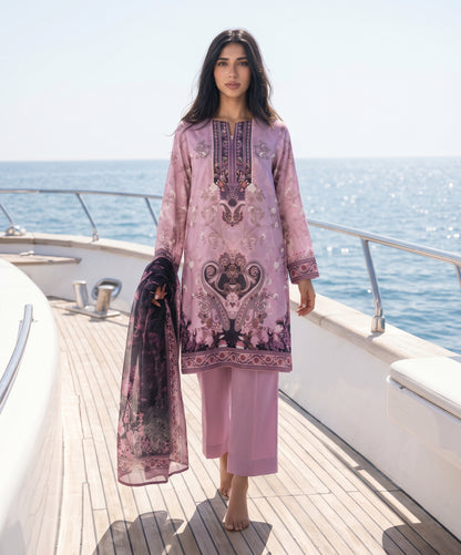 Zesh Platinum Digital Printed Viscose 3PC