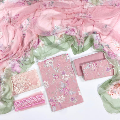 Mausummery Embroidered & Printed Lawn 3PC