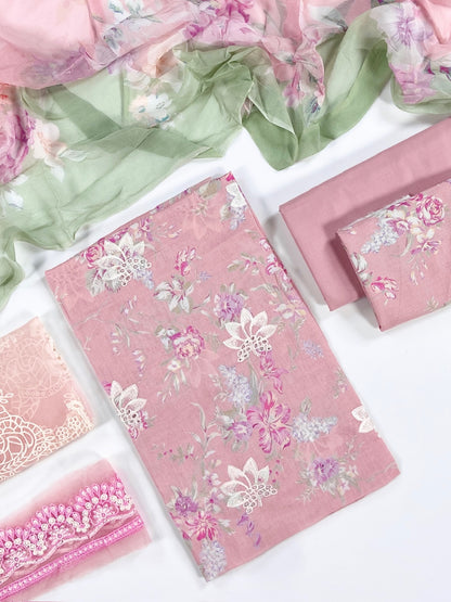 Mausummery Embroidered & Printed Lawn 3PC