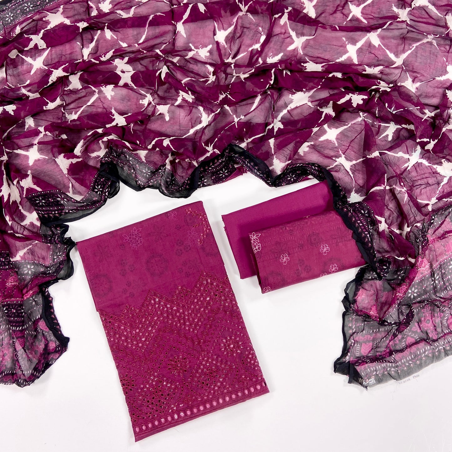 Mausummery Embroidered & Printed Lawn 3PC