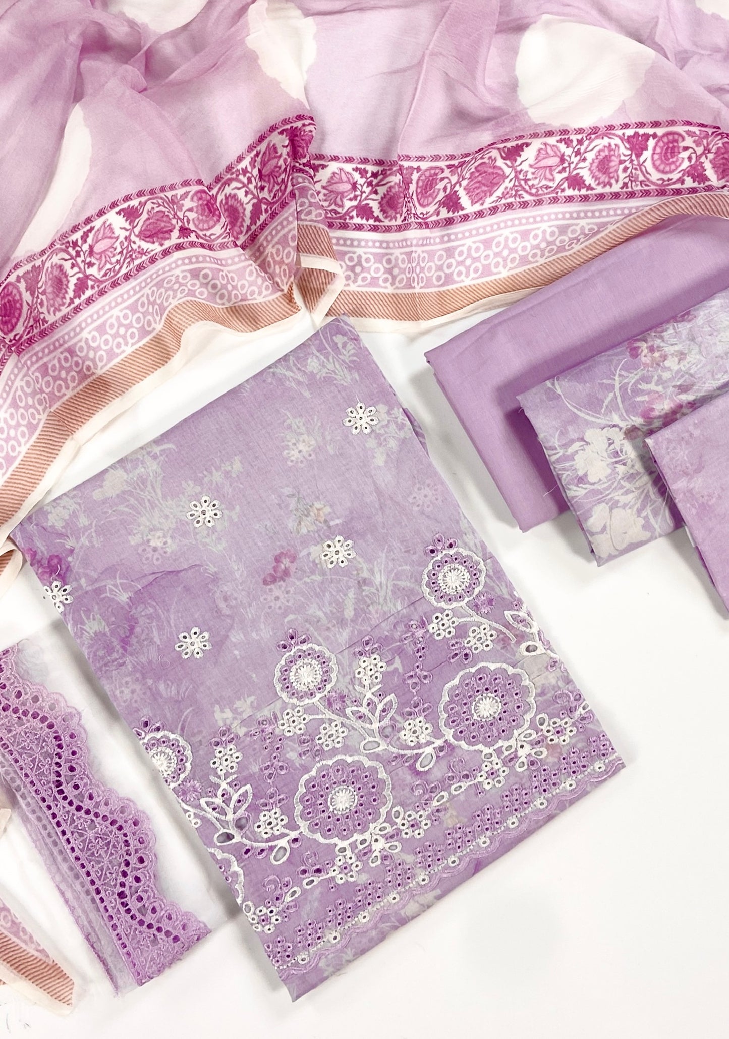 Mausummery Embroidered & Printed Lawn 3PC