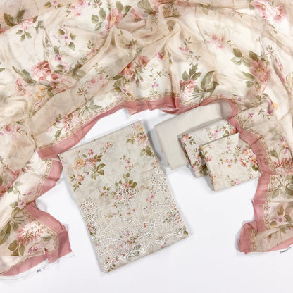 Mausummery Embroidered & Printed Lawn 3PC