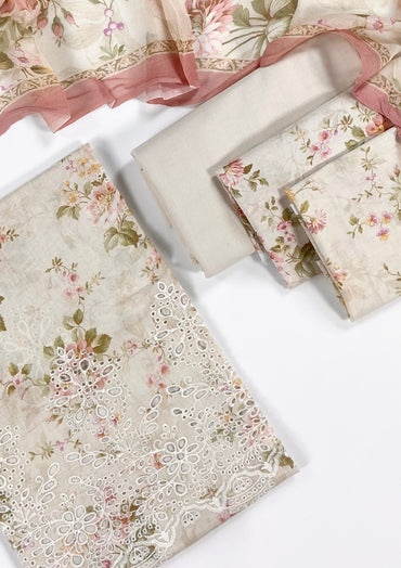 Mausummery Embroidered & Printed Lawn 3PC