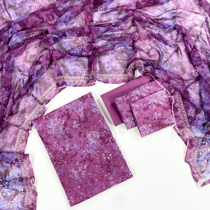 Mausummery Embroidered & Printed Lawn 3PC