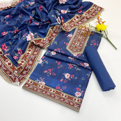 Kayseria Digital Printed Bana Dora Linen 3PC