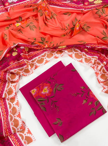 Nishat Digital Printed Lawn 3PC