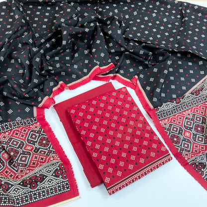 Rijja By Murashe Digital Printed Khaddar 3PC