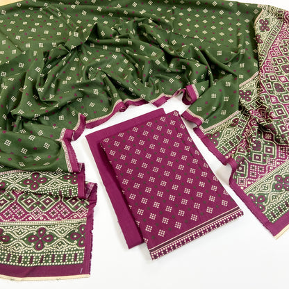 Rijja By Murashe Digital Printed Khaddar 3PC