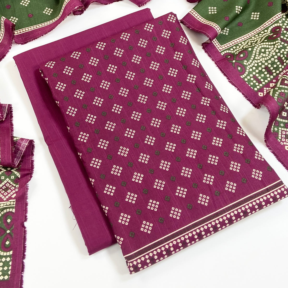 Rijja By Murashe Digital Printed Khaddar 3PC