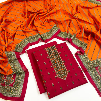 Rijja By Murashe Digital Printed Khaddar 3PC