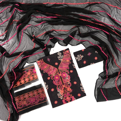 Ethnic Printed & Embroidered Lawn 3PC