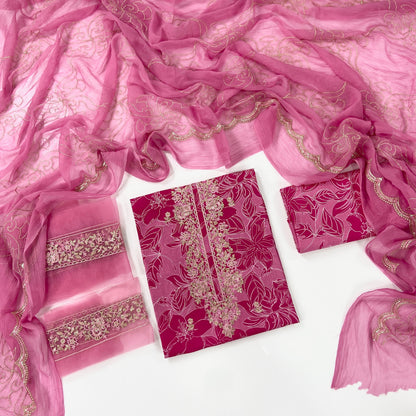 Ethnc Printed & Embroidered Lawn 3PC