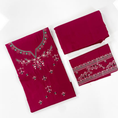 Urge Plain Embroidered Lawn 2PC