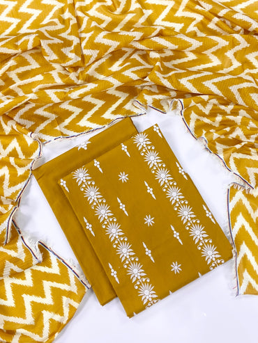 Charizma Plain Embroidered Lawn 2PC