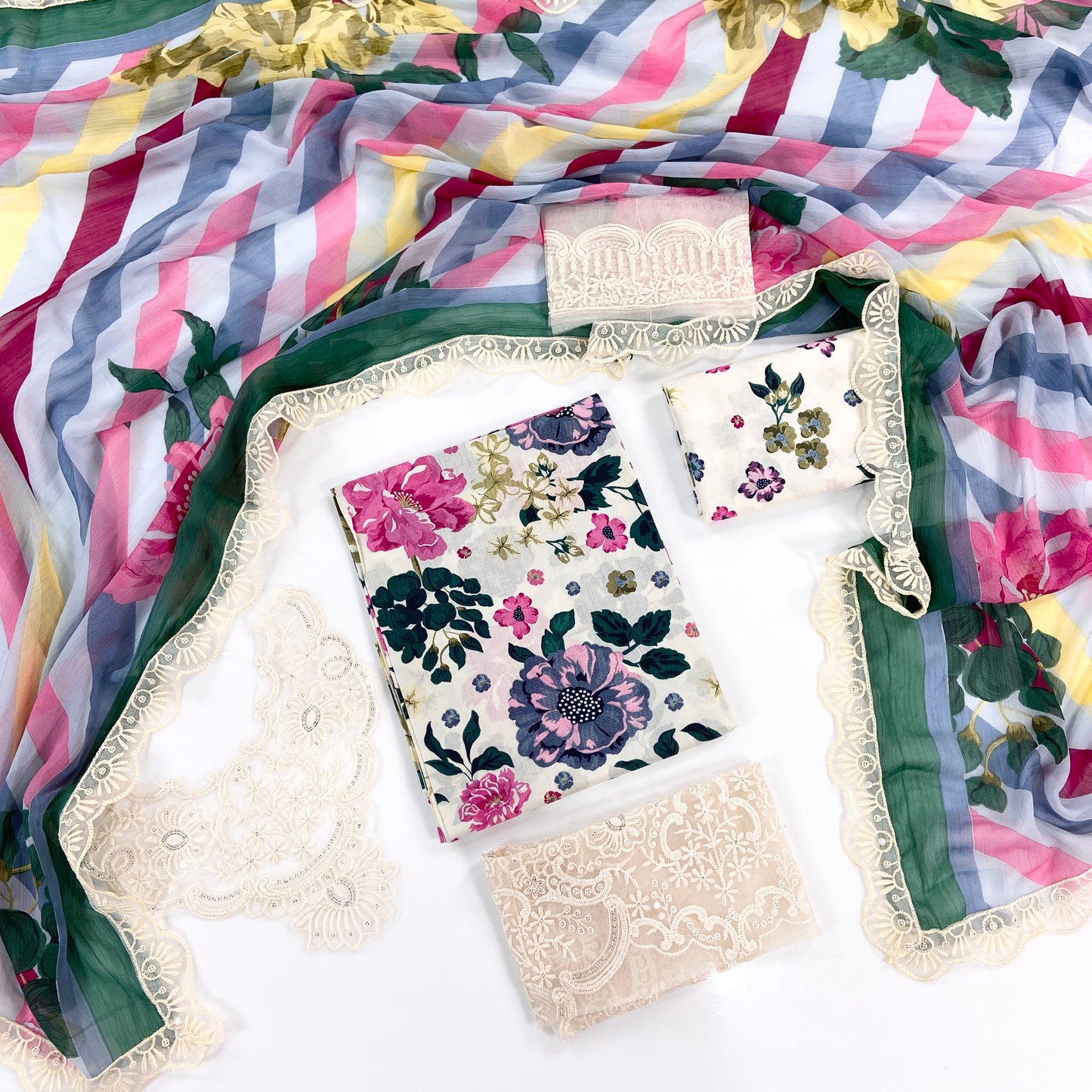 Bin Ilyas Embroiderd & Digital Printed Lawn 3PC
