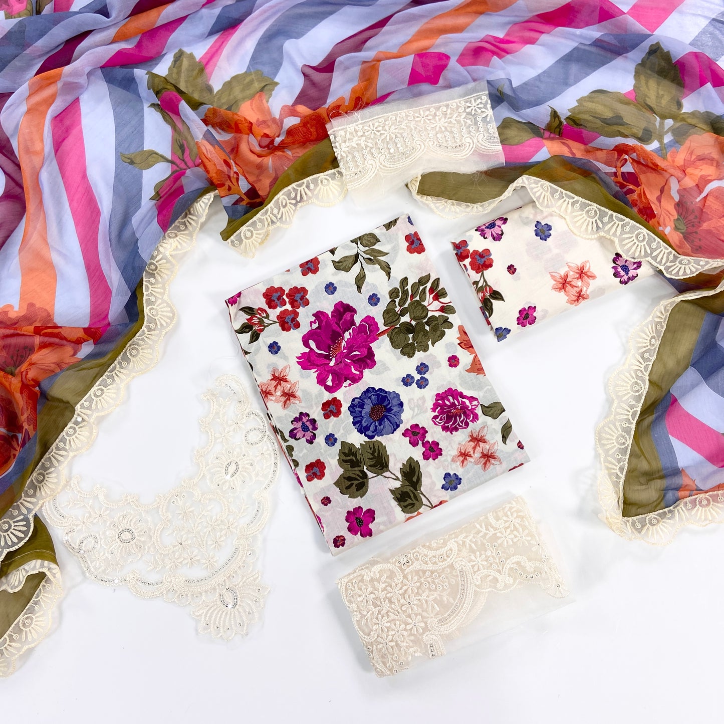 Bin Ilyas Embroiderd & Digital Printed Lawn 3PC
