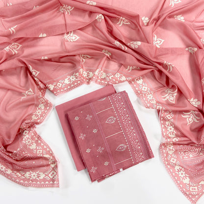 Monal Digital Printed Lawn With Voil Dupatta 3PC