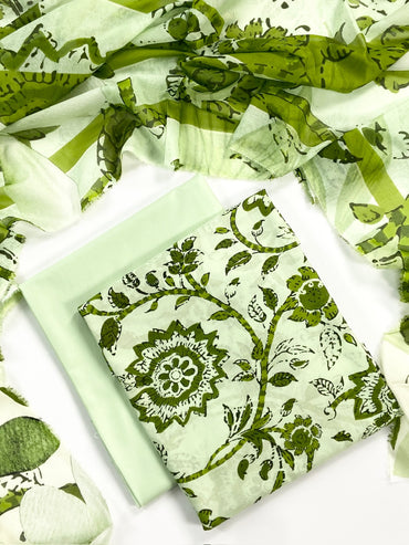 Monal Digital Printed Lawn With Voil Dupatta 3PC