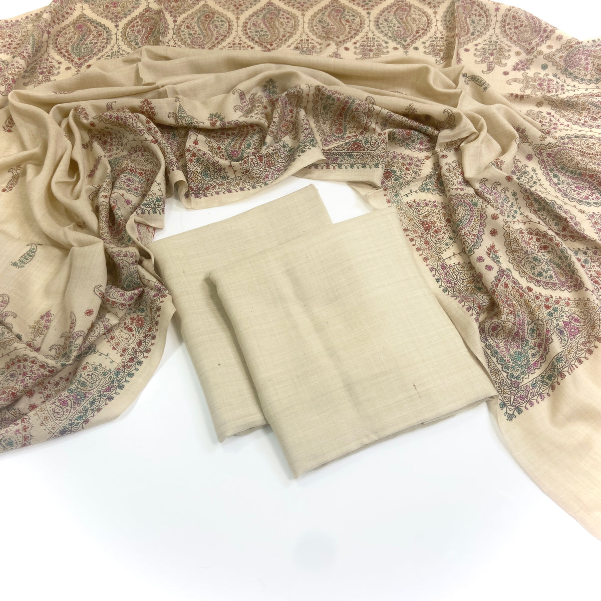 Anaya Noor Pashmina With Kacha tanka Shawl 3PC