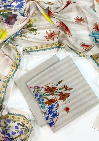 Mashaim Digital Printed Lawn 3PC