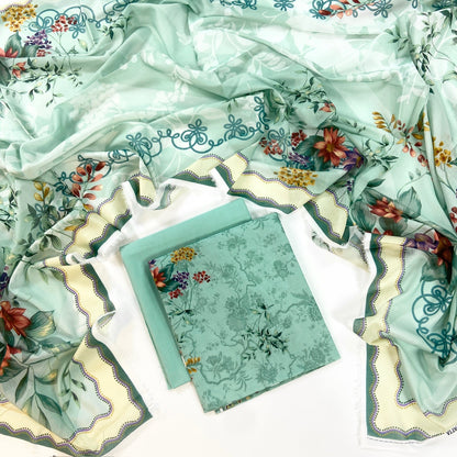 Mashaim Digital Printed Lawn 3PC