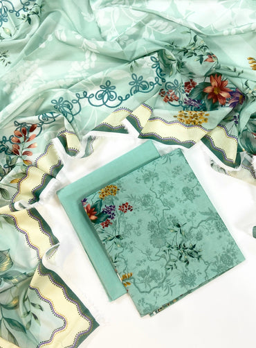 Mashaim Digital Printed Lawn 3PC