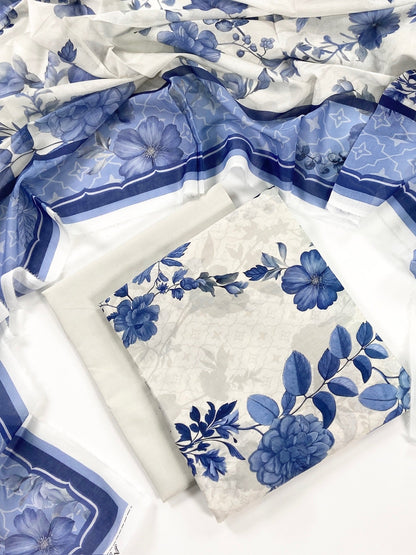 Mashaim Digital Printed Lawn 3PC