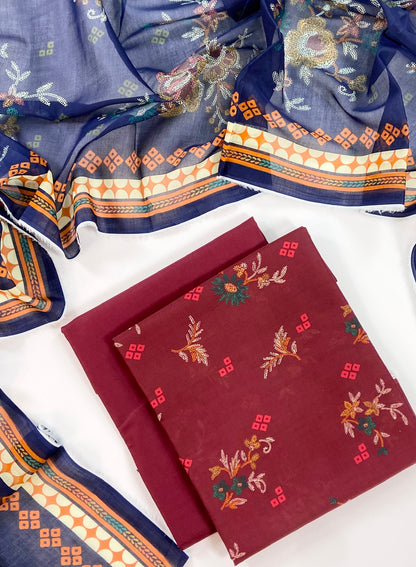 Rijja By Murashe Digital Printed Lawn 3PC