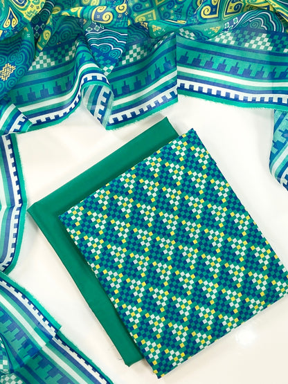 Rijja By Murashe Digital Printed Lawn 3PC