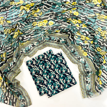 Anaya Noor Digital Printed Lawn With Voil Dupatta 3PC