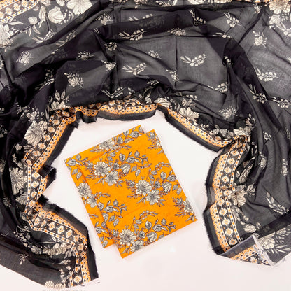 Anaya Noor Digital Printed Lawn With Voil Dupatta 3PC