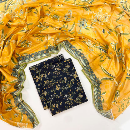 Anaya Noor Digital Printed Lawn With Voil Dupatta 3PC