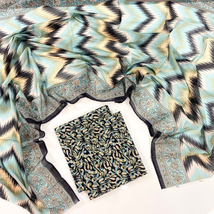 Anaya Noor Digital Printed Lawn With Voil Dupatta 3PC