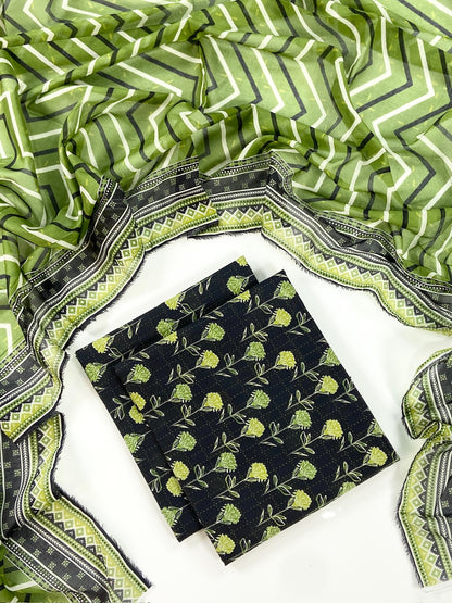 Anaya Noor Digital Printed Lawn With Voil Dupatta 3PC
