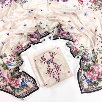 Mashaim Digital Printed Lawn 3PC