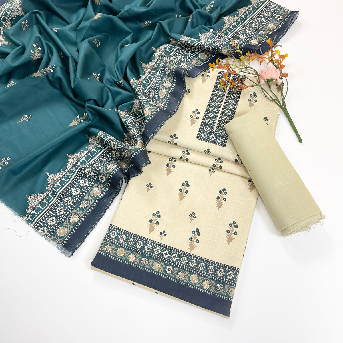Rijja By Murashe Digital Printed Khaddar 3PC