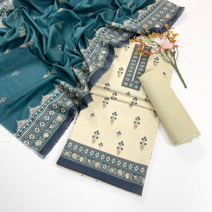 Rijja By Murashe Digital Printed Khaddar 3PC