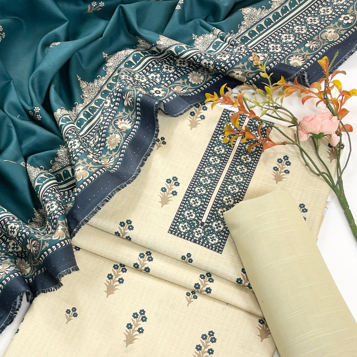 Rijja By Murashe Digital Printed Khaddar 3PC