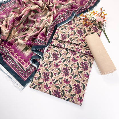 Rijja By Murashe Digital Printed Khaddar 3PC
