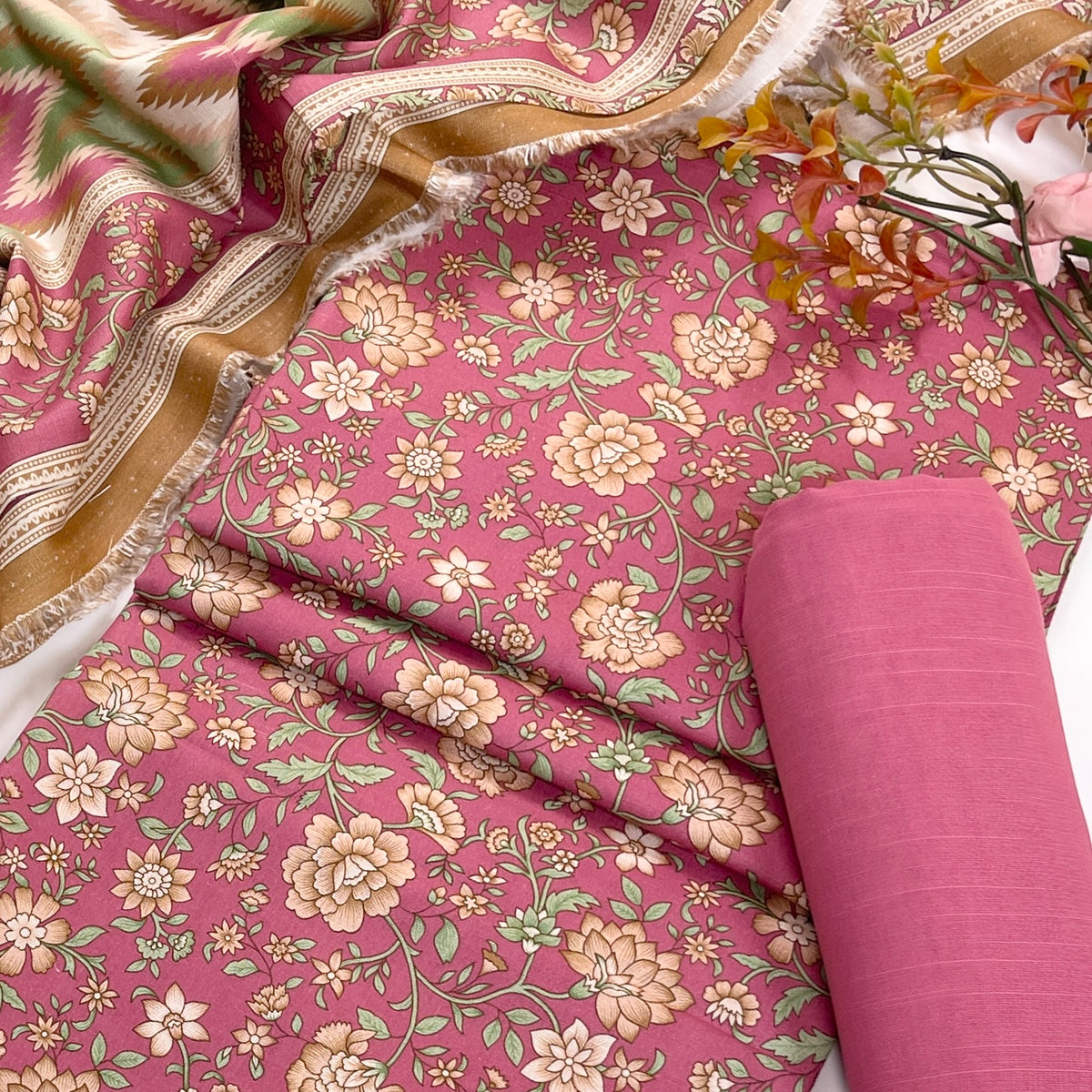 Rijja By Murashe Digital Printed Khaddar 3PC