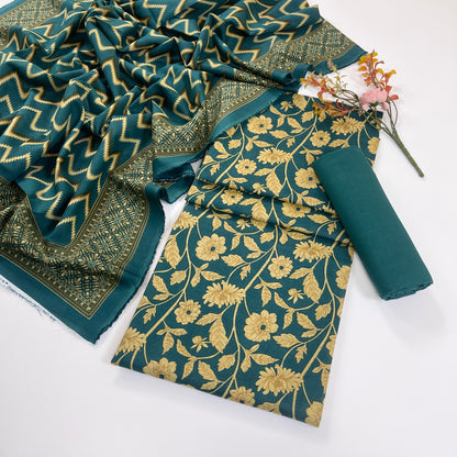 Rijja By Murashe Digital Printed Khaddar 3PC