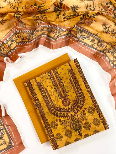 Mausummery Digital Printed Lawn 3PC