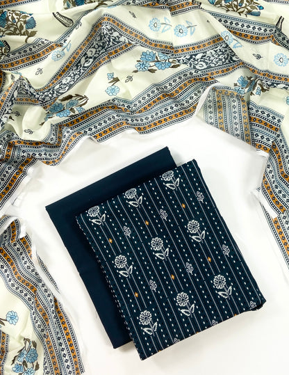 Nishat Digital Printed Lawn 3PC