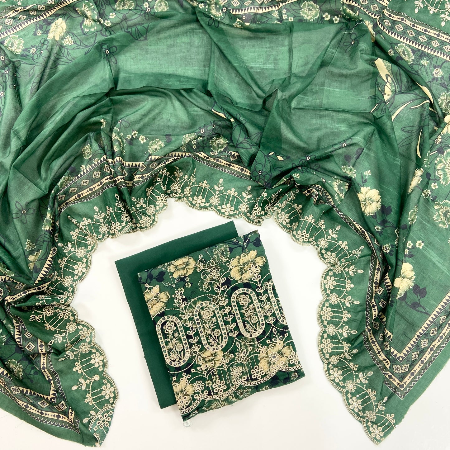 Almeerah By Anaya Noor Digital and Emb Lawn Booring Daman 3PC
